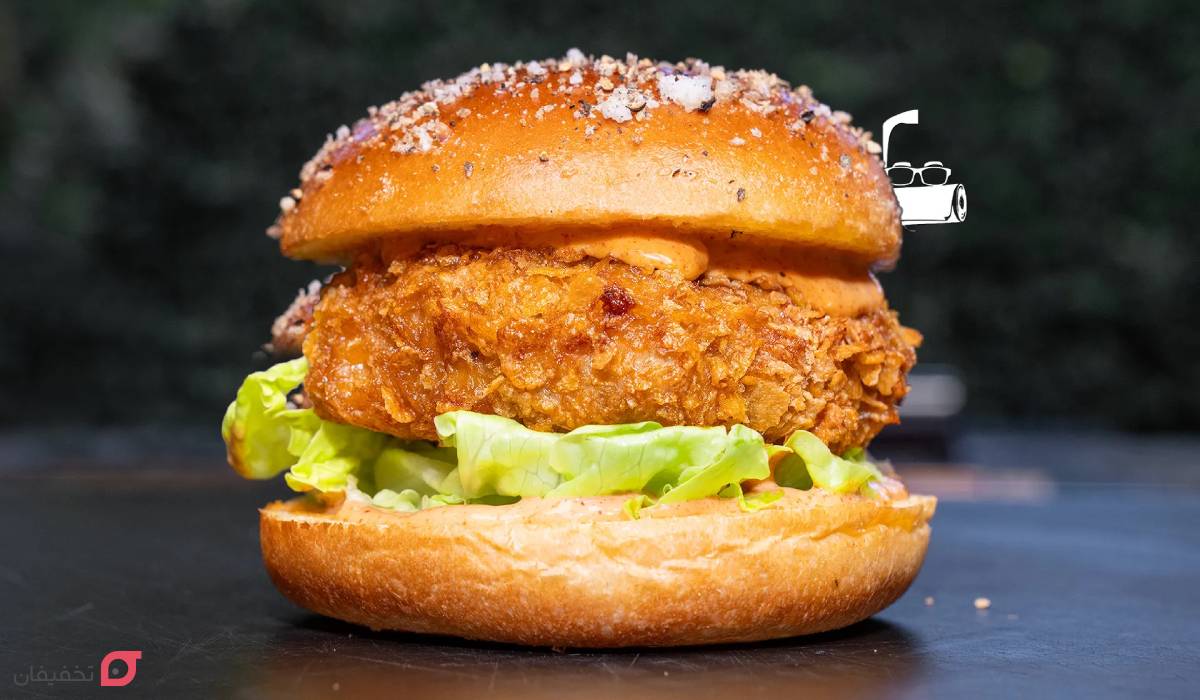 طرز پخت همبرگر رستورانی با مرغ