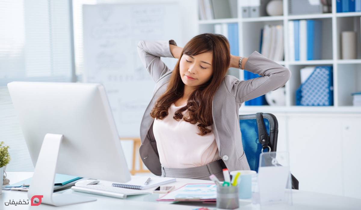 ورزش در محل کار برای لاغری