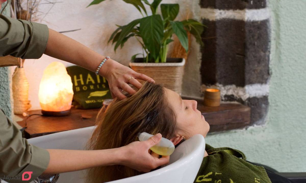 آموزش روغن تراپی مو قبل از حمام