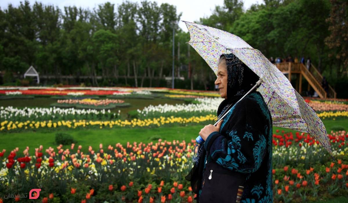 تصاویر باغ گل های کرج