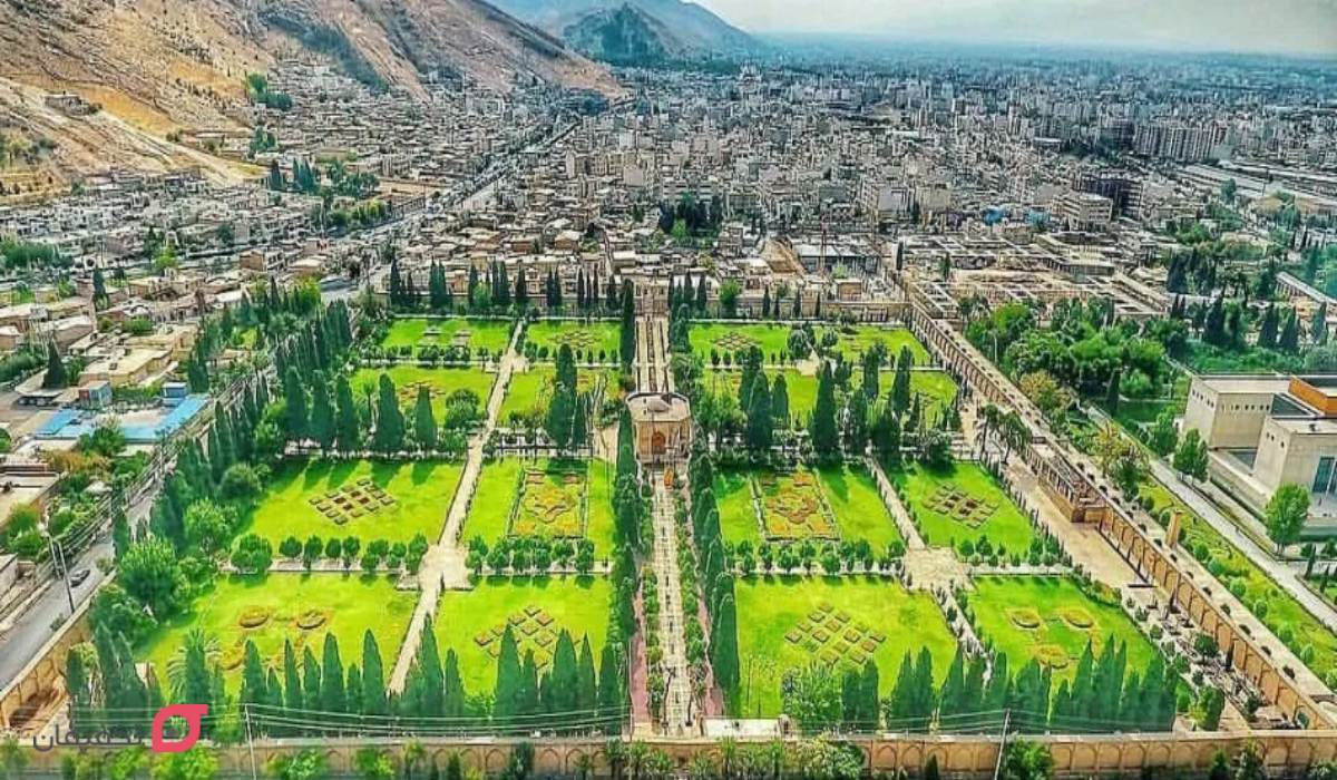 معماری باغ جهان نما شیراز