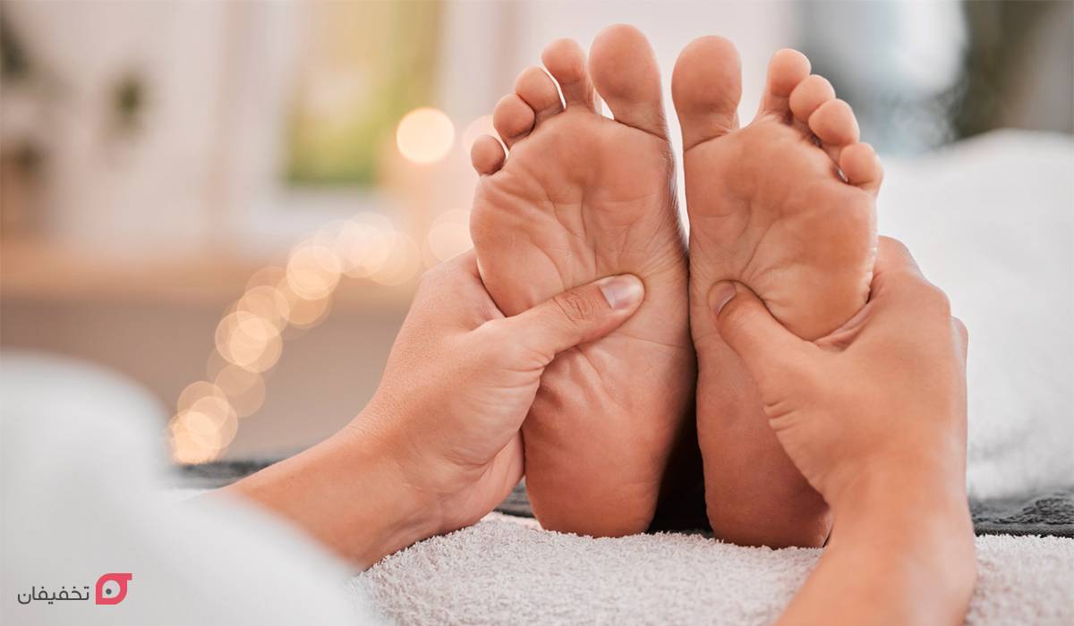 ماساژ پا برای رفع خستگی
