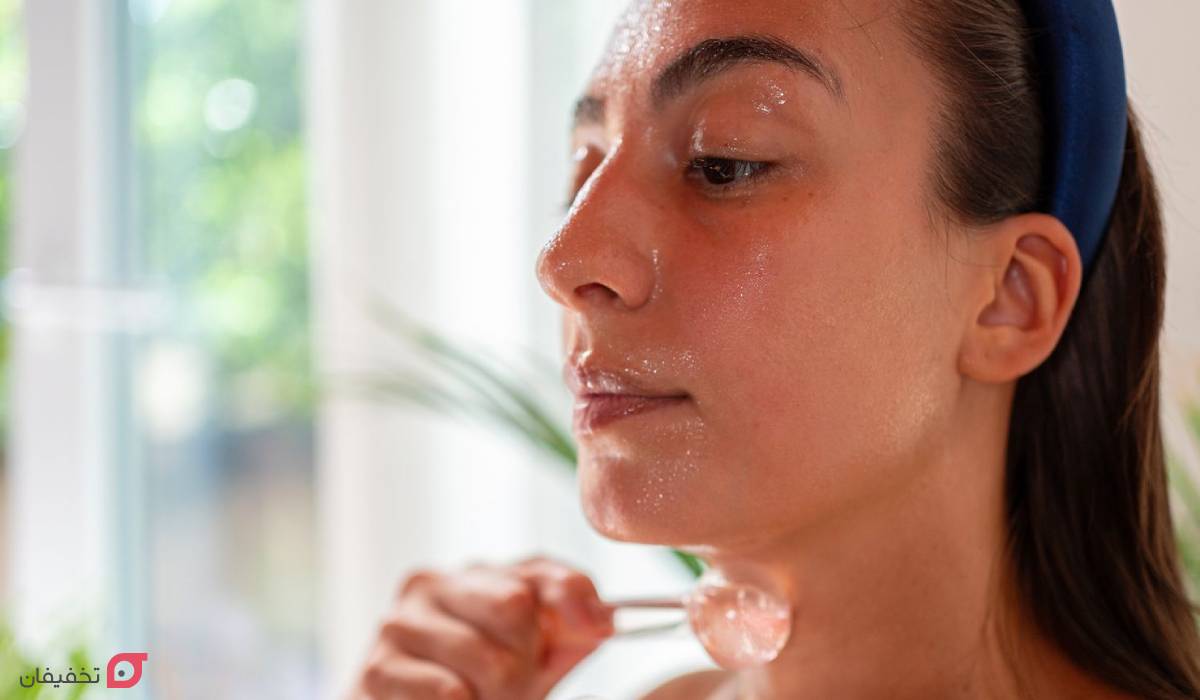 یخ برای صورت | فواید برای جوش و صورت چاق | طرز استفاده هفتگی 6 فواید یخ گلاب برای صورت