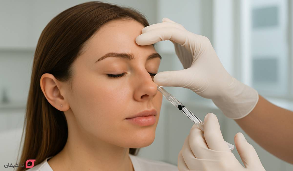 بوتاکس بینی چیست | نقاط تزریق | آیا بینی با بوتاکس کوچک میشود 7 عکس قبل و بعد بوتاکس بینی