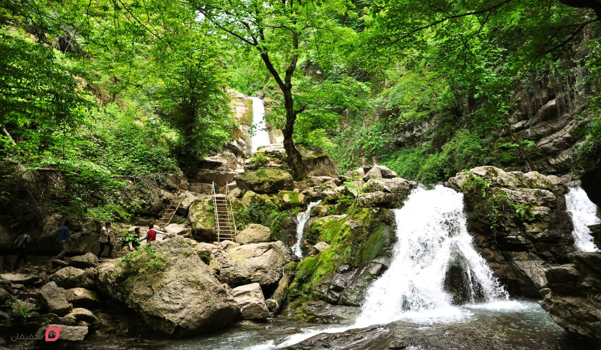 مسیر پیاده روی آبشار شیرآباد گلستان