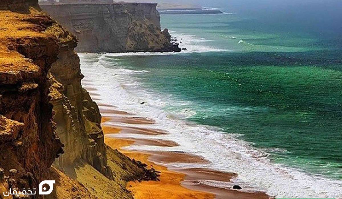 ساحل صخره ای چابهار کجاست | حیرت انگیز مانند ساحل دریابزرگ 9 عکس ساحل صخره ای چابهار