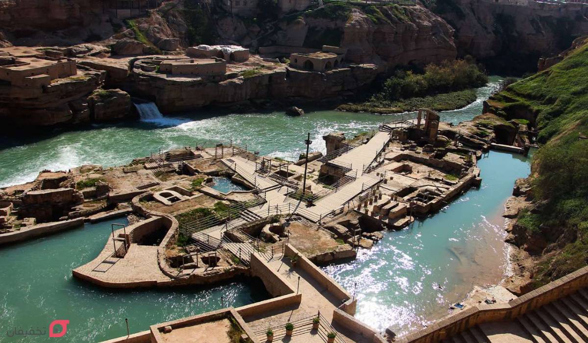 سازه های آبی شوشتر کجاست؟