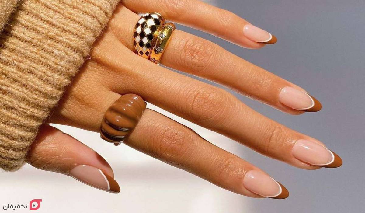 طرح ناخن پاییزی | 30 ایده جدید و ترند مینیمال و شیک 1404 8 طرح ناخن پاییزی ساده