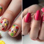 طرح ناخن یلدایی | 23 مدل ساده و شیک دخترانه ترند 1404 51 طرح ناخن یلدایی