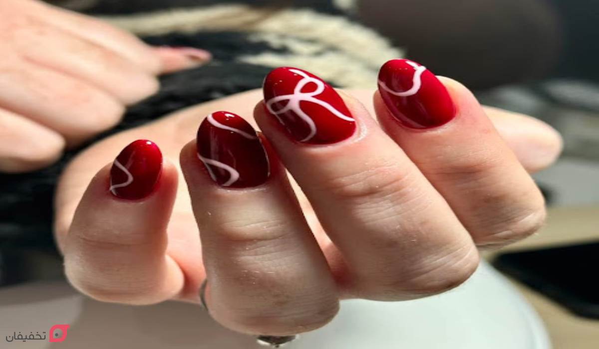 طرح ناخن کریسمس | عکس 22 مدل شیک و ساده جدید 2026 2 طرح ناخن کریسمس