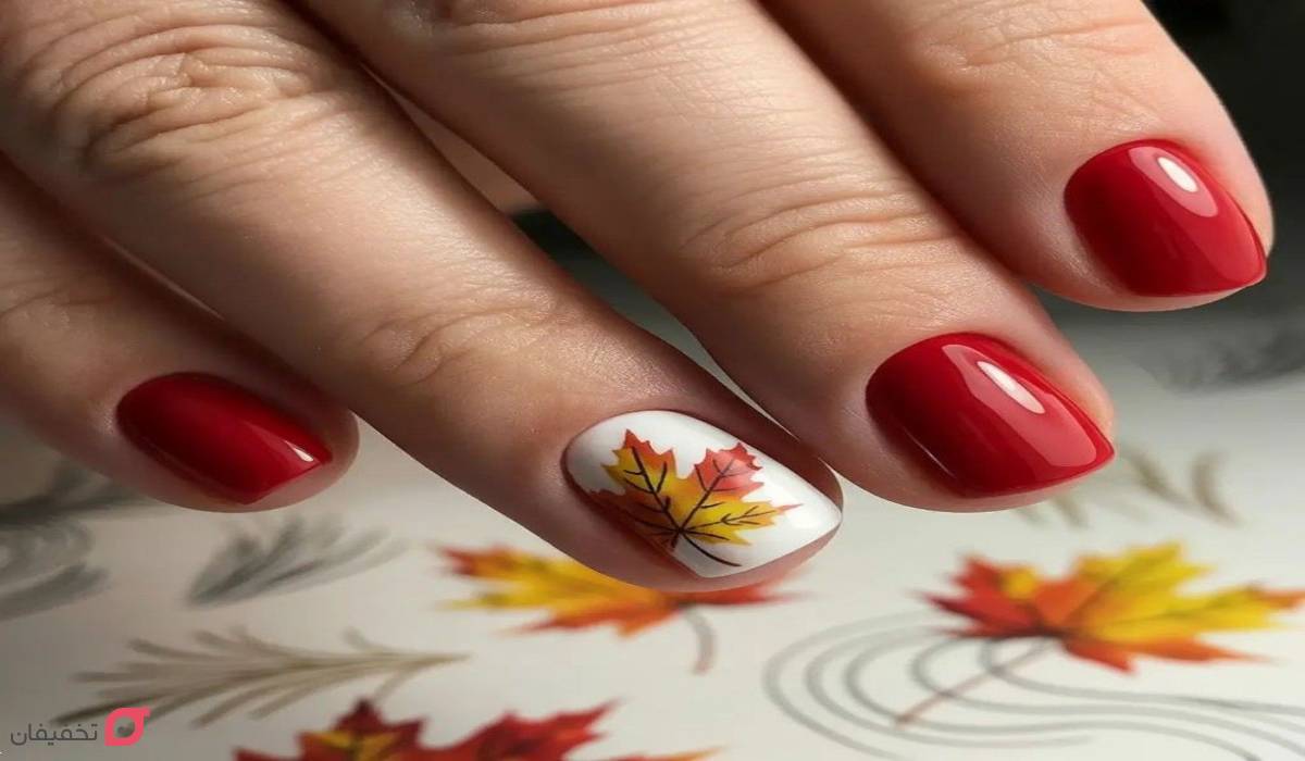 طرح ناخن یلدایی | 23 مدل ساده و شیک دخترانه ترند 1404 2 طرح ناخن شب یلدا ساده