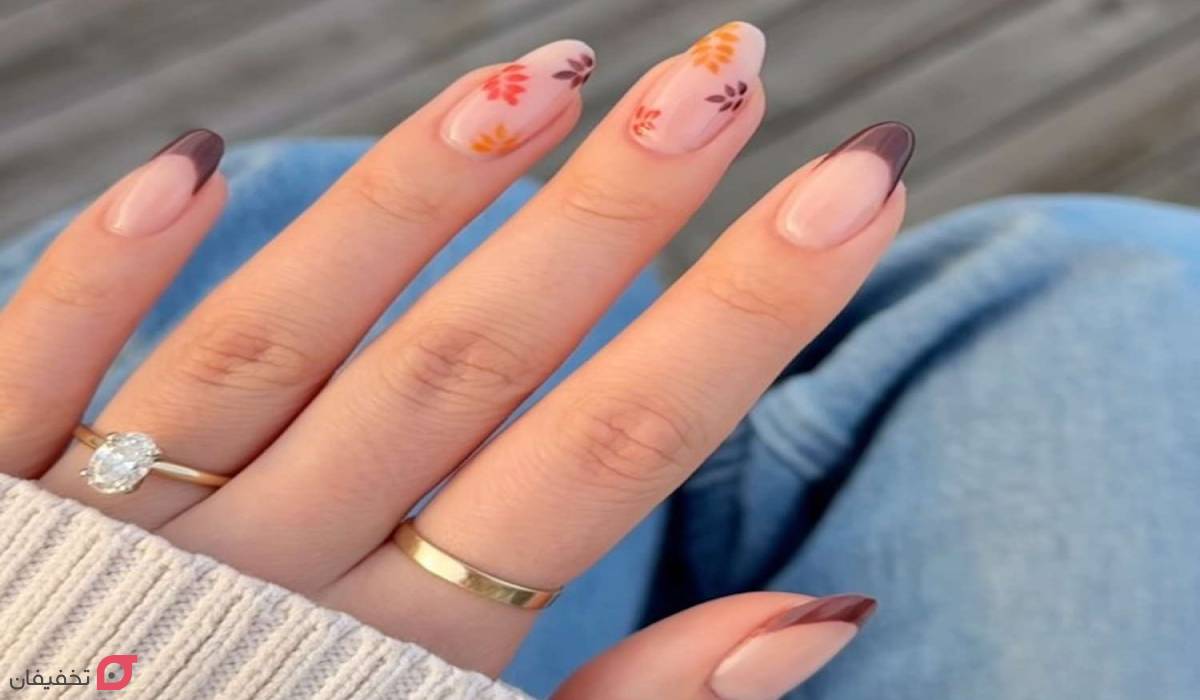 طرح ناخن پاییزی | 30 ایده جدید و ترند مینیمال و شیک 1404 10 طرح ناخن پاییزی مینیمال