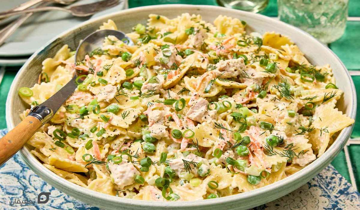 سالاد تن ماهی | طرز تهیه 8 نوع سالاد خوشمزه و رژیمی 4 طرز سالاد تن ماهی با ماکارونی