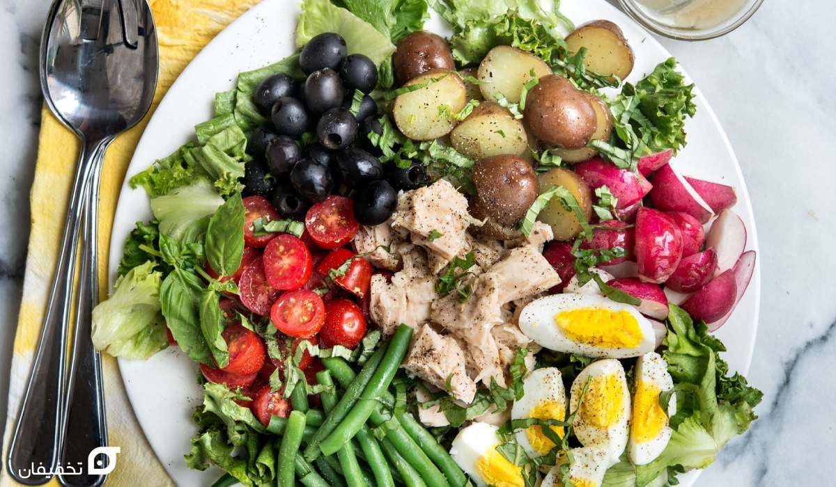 سالاد تن ماهی | طرز تهیه 8 نوع سالاد خوشمزه و رژیمی 5 سالاد تن ماهی فرانسوی